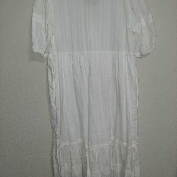 White Cotton Dress - Picture 6 of 7